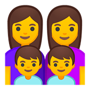 👩‍👩‍👦‍👦 Emoji Familia: Mujer, Mujer, Niño, Niño en Google Android 8.1.