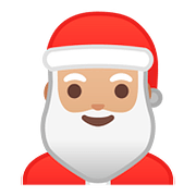 🎅🏼 Emoji Papá Noel: Tono De Piel Claro Medio en Google Android 8.1.