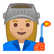 👩🏼‍🏭 Emoji Operária: Pele Morena Clara na Google Android 8.1.