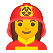 Emoji 👩‍🚒 Pompiere Donna su Google Android 8.1.