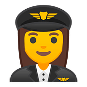 Émoji 👩‍✈️ Pilote Femme sur Google Android 8.1.