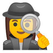 Emoji 🕵️‍♀️ Investigatrice su Google Android 8.1.