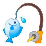 Emoji 🎣 Canna Da Pesca su Google Android 8.1.