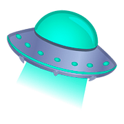 Emoji 🛸 Disco Volante su Google Android 8.1.
