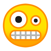 🤪 Emoji irres Gesicht Google Android 8.1.