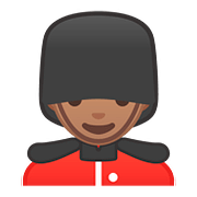 💂🏽 Emoji Guarda: Pele Morena na Google Android 8.1.
