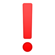Emoji ❗ Punto Esclamativo Rosso su Google Android 8.1.
