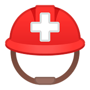 Emoji ⛑️ Elmetto Con Croce Bianca su Google Android 8.1.