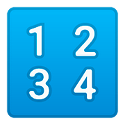 Emoji 🔢 Pulsante Con Numeri su Google Android 8.1.