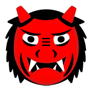 👹 Emoji Demonio Japonés Oni en Google Android 8.1.