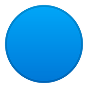 🔵 Emoji Círculo Azul Grande en Google Android 8.1.