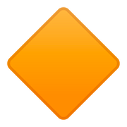 Emoji 🔶 Rombo Arancione Grande su Google Android 8.1.