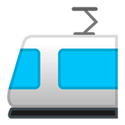 Emoji 🚈 Metrotranvia su Google Android 8.1.