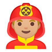 👨🏼‍🚒 Emoji Bombeiro: Pele Morena Clara na Google Android 8.1.