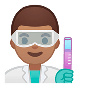 Emoji 👨🏽‍🔬 Scienziato: Carnagione Olivastra su Google Android 8.1.