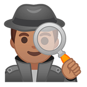 🕵🏽‍♂️ Emoji Detective Hombre: Tono De Piel Medio en Google Android 8.1.
