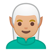 Émoji 🧝🏼‍♂️ Elfe Homme : Peau Moyennement Claire sur Google Android 8.1.