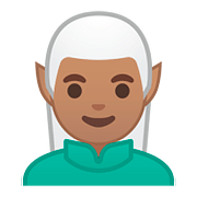 Emoji 🧝🏽‍♂️ Elfo Uomo: Carnagione Olivastra su Google Android 8.1.