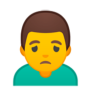 Emoji 🙍‍♂️ Uomo Corrucciato su Google Android 8.1.