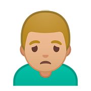 🙍🏼‍♂️ Emoji Hombre Frunciendo El Ceño: Tono De Piel Claro Medio en Google Android 8.1.