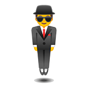 Emoji 🕴️ Uomo Con Completo Che Levita su Google Android 8.1.