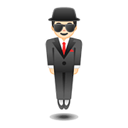 Émoji 🕴🏻 Homme D’affaires En Lévitation : Peau Claire sur Google Android 8.1.