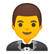 🤵 Emoji Person im Smoking Google Android 8.1.