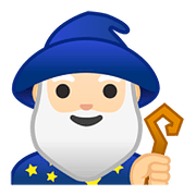 🧙🏻‍♂️ Emoji Mago: Tono De Piel Claro en Google Android 8.1.
