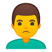 🙎‍♂️ Emoji Hombre Haciendo Pucheros en Google Android 8.1.