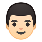 Émoji 👨🏻 Homme : Peau Claire sur Google Android 8.1.