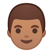 👨🏽 Emoji Mann: mittlere Hautfarbe Google Android 8.1.