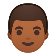 Emoji 👨🏾 Uomo: Carnagione Abbastanza Scura su Google Android 8.1.
