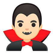 🧛🏻‍♂️ Emoji Vampiro Hombre: Tono De Piel Claro en Google Android 8.1.