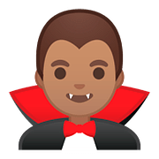 🧛🏽‍♂️ Emoji Vampiro Hombre: Tono De Piel Medio en Google Android 8.1.