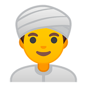 👳 Emoji Pessoa Com Turbante na Google Android 8.1.