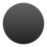 Émoji ⚫ Disque Noir sur Google Android 8.1.