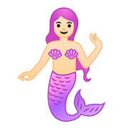 🧜🏻 Emoji Persona Sirena: Tono De Piel Claro en Google Android 8.1.