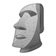 🗿 Emoji Estatua Moái en Google Android 8.1.