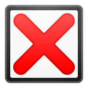❎ Emoji Kreuzsymbol im Quadrat Google Android 8.1.