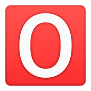 🅾️ Emoji Grupo Sanguíneo Tipo O en Google Android 8.1.