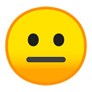 Emoji 😐 Faccina Neutra su Google Android 8.1.