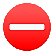 Emoji ⛔ Segnale Di Divieto Di Accesso su Google Android 8.1.