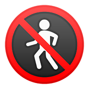 🚷 Emoji Prohibido El Paso De Peatones en Google Android 8.1.