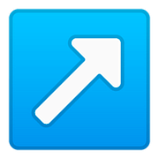Emoji ↗️ Freccia Rivolta Verso Destra Che Punta In Alto su Google Android 8.1.