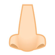 Emoji 👃🏻 Naso: Carnagione Chiara su Google Android 8.1.