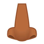Emoji 👃🏾 Naso: Carnagione Abbastanza Scura su Google Android 8.1.