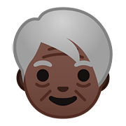 🧓🏿 Emoji älterer Erwachsener: dunkle Hautfarbe Google Android 8.1.