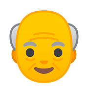 👴 Emoji älterer Mann Google Android 8.1.