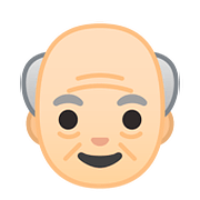 Émoji 👴🏻 Homme âgé : Peau Claire sur Google Android 8.1.