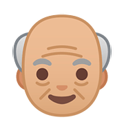 👴🏼 Emoji Homem Idoso: Pele Morena Clara na Google Android 8.1.